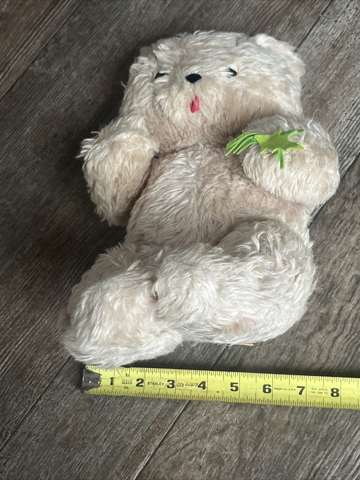 Dakin Pillow Pets Teddy Bear Dardenelle Plush Stuffed 11” VTG White Fur