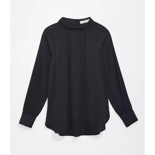 Ann Taylor LOFT Petite Mock Neck Tunic Blouse XSP - Picture 1 of 3