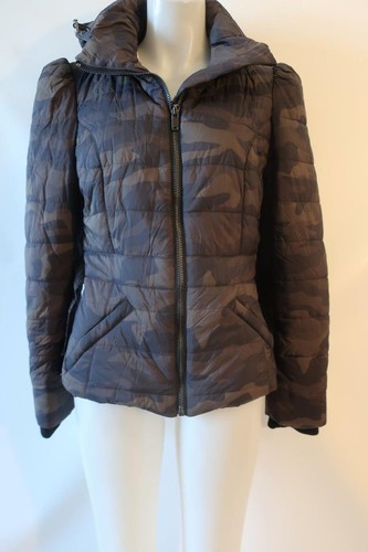NWT Womens Generation Love "Renee Camo" Olive/Multi Hooded Puffer Jacket M * - Picture 5 of 11