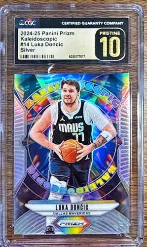 2024-2025 KALEIDOSCOPIC SILVER LUKA DONCIC CGC 10  PRISTINE BLACK LABEL  *6044