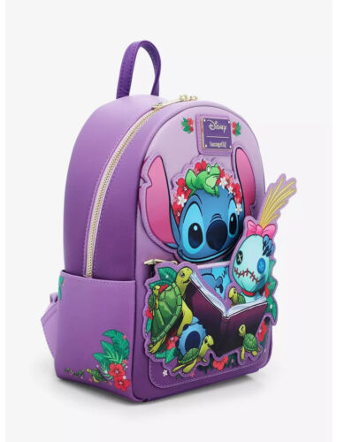 Loungefly Disney Lilo & Stitch Scrump Reading Mini Rucksack - Neu - Bild 2 von 4