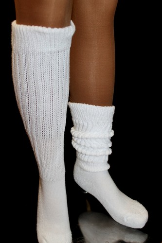 Slouch Scrunchie MADE N USA Socks Hooters Uniform Run Walk Halloween Costume ski - Picture 10 of 27