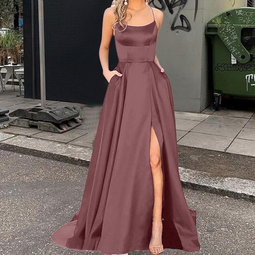 Kleid Formell Hochzeit Brautjungfer Party Kleider Damen Ball Abend Abschlussball Lang - Bild 20 von 43
