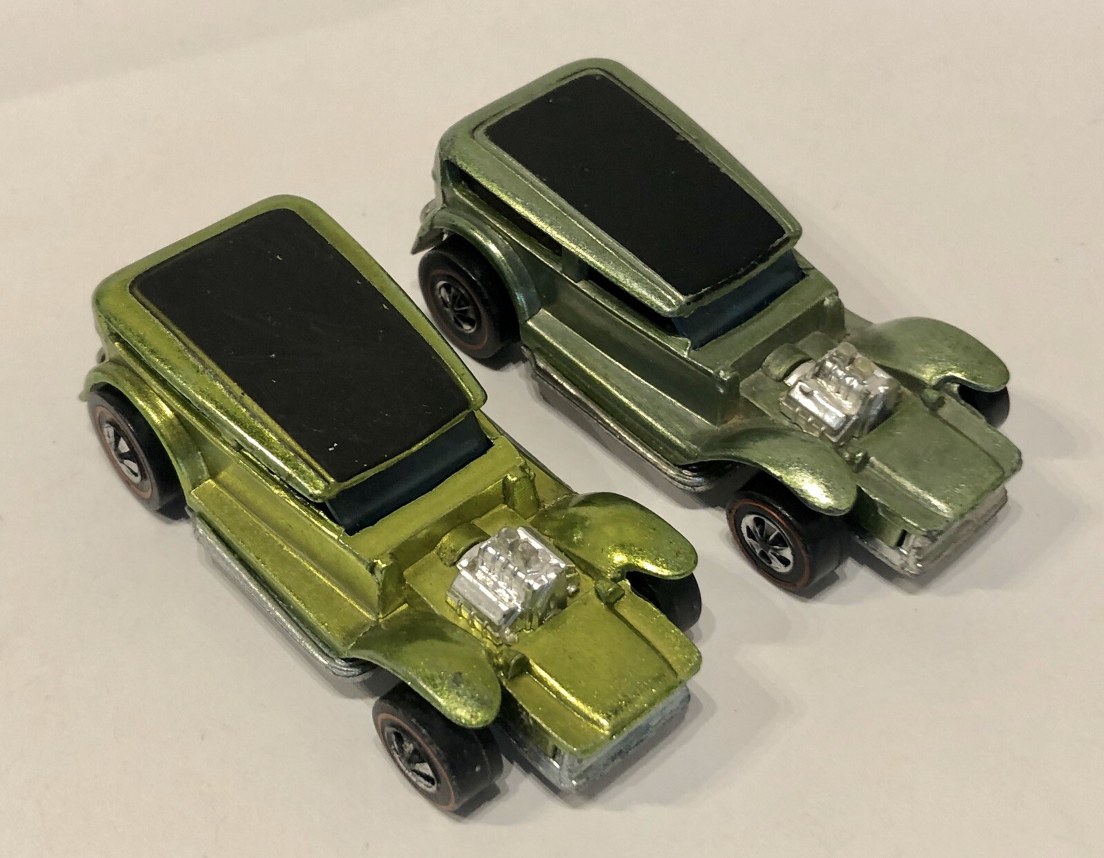 Hot Wheels rotline (Lot of 2) The Demon - Apple Grün & Frosty Light Grün - NM Hot Wheels rotline (Lot of 2) The Demon - Apple Grün & Frosty Light Grün - NM