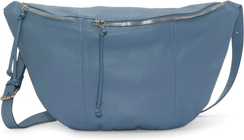 Sling Bag Crossbody Bum Bag Lucky Brand Feyy Large 17 X 10 Genuine Leather - Picture 4 of 18