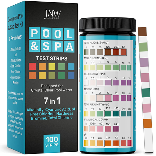 Pool Test Strips, 7In1 Quick & Accurate Pool and Spa Test Strips, Pool Water Tes - Picture 9 of 12