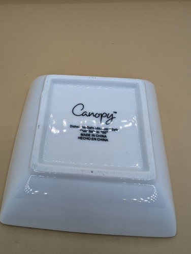 Home Trends Porcelain CANOPY WHITE 5”x2” Square Bowls: Oven-to-Table ONE 450 - Picture 5 of 8