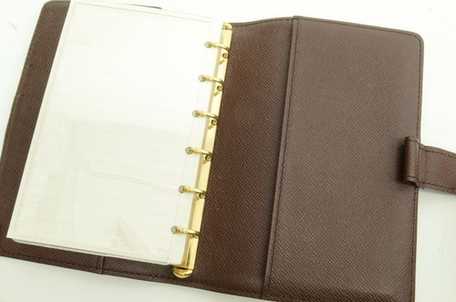 Authentic Louis Vuitton Damier Ebene Leather Agenda Book Accessory Organizer - Picture 10 of 12