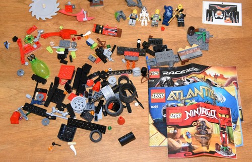 Legos LG LOTE 300+ piezas Ninjago-2516 Atlantis-8059 Racers-8164 ¡y MÁS EXCELENTE forma! - Imagen 3 de 10