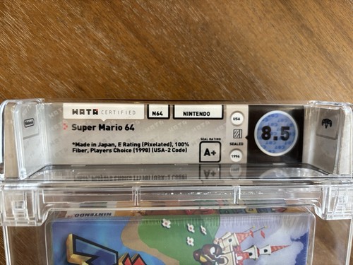 Super Mario 64 - Nintendo N64 WATA Graded 8.5 A+ Sealed Brand New Players Choice - Picture 4 of 4