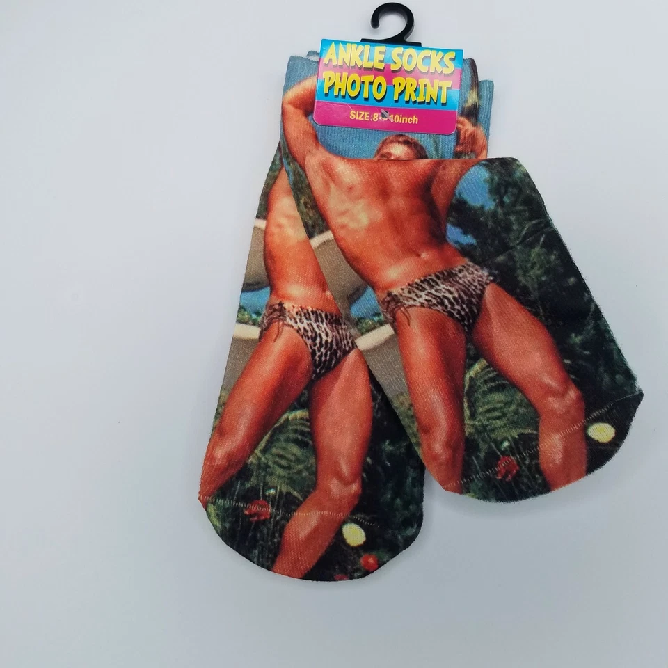 Calcetines tobilleros para mujer sublimación no show músculo hombre culturista cortos fitness mujer Foto 3 de 3