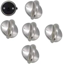 5 Metal Chrome Cooktop Burner Control Knob WB03K10303 For GE Profile Range Stove