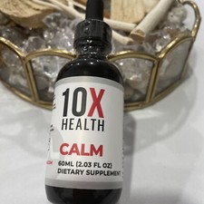 10X Health Calm - L-Theanine & GABA Liquid Drops, Stress