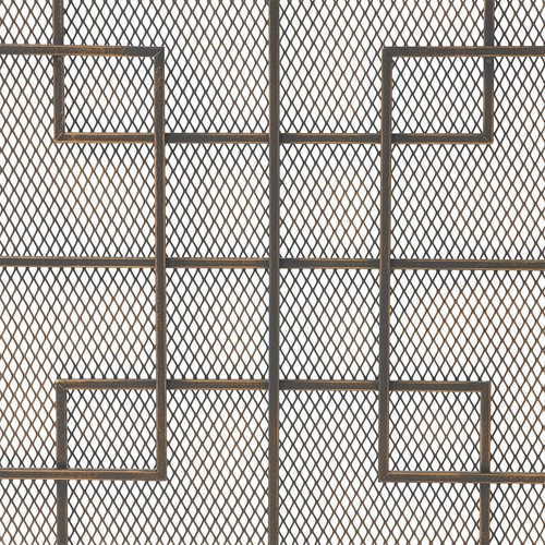 Bonita Modern Iron Single Panel Fireplace Screen - Picture 21 of 22