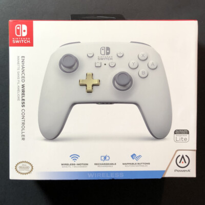 Official Nintendo Switch Enhanced Wireless Controller White New Ebay