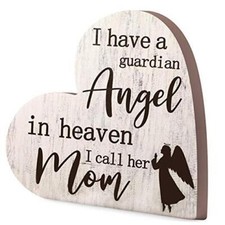 Jetec Bereavement Gift Sympathy Memorial Decor Sign Mother's Day Memorial Sign