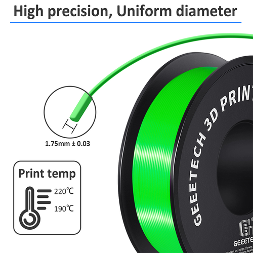 Filamento de impresora 3D GEEETECH regular PLA multicolor consumibles 1,75 mm EE. UU. - Imagen 77 de 116