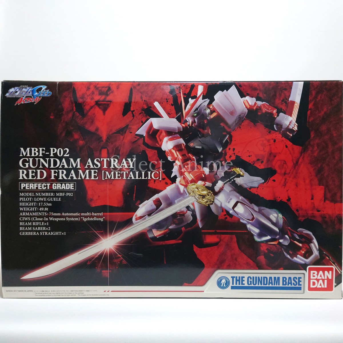 Gandam Astray Red Frame Metallic Mobile Suit Gundam SEED PG