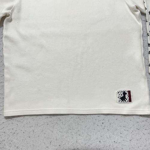 Vintage Disney Store Women's Small 101 Dalmatians V-Neck Sweater White Pullover - Picture 6 of 12
