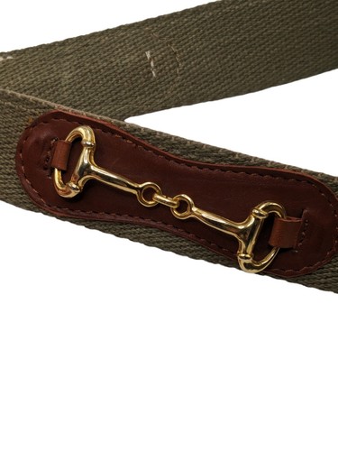 Womens JG Hook Brown Cowhide Belt Metal Gold Buckle Accents Size Small #1035 EUC - Picture 8 of 11