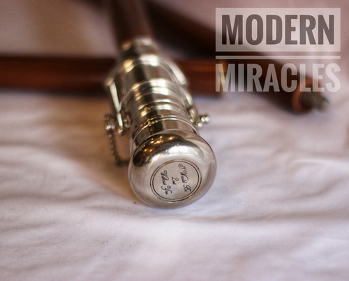 Bastón de latón con mango telescópico bastón de madera - Imagen 6 de 10