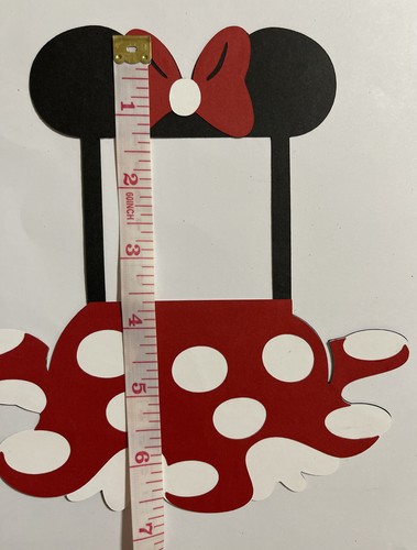 Mini Maus inspiriertes Papierstück Bilderrahmen Handarbeit Sammelalbum Stück - Bild 3 von 4