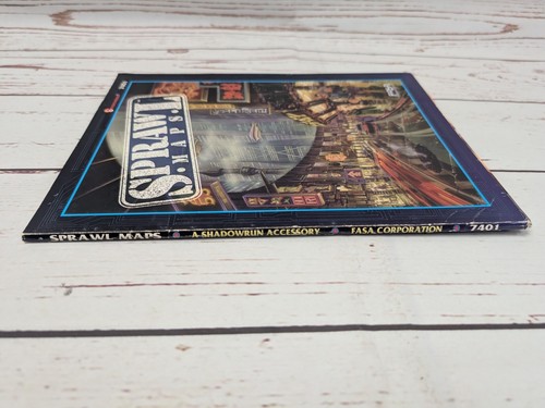 Shadowrun Roleplaying Game Sprawl Maps FASA 7401 1994 Pack of 8 RPG Maps - Picture 4 of 13