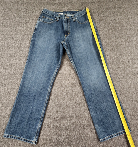 Pantalones de mezclilla Carhartt para hombre 34x29 calce relajado pierna recta cómodos B18 tiro bajo/medio - Imagen 14 de 16