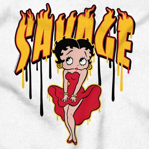Betty Boop Retro Cartoon Savage Paint Drip Baby Girls Infant Romper Newborn - Picture 2 of 7