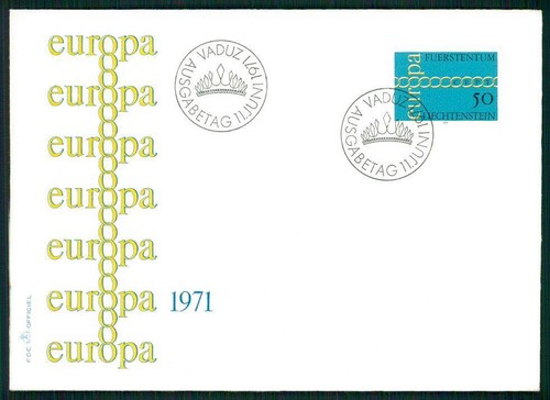LIECHTENSTEIN FDC 1971 EUROPA CEPT gb79 - Bild 1 von 2