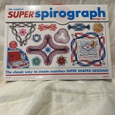 Super Spirograph 75 Piece 50th Anniversary Jumbo Collectors Design Kit  NIB