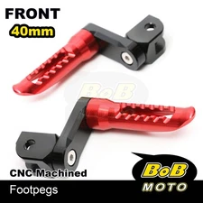 BOB 40mm Lower Rider Footpegs RED For Suzuki DL 650 V-Strom 17 18 19 20 21