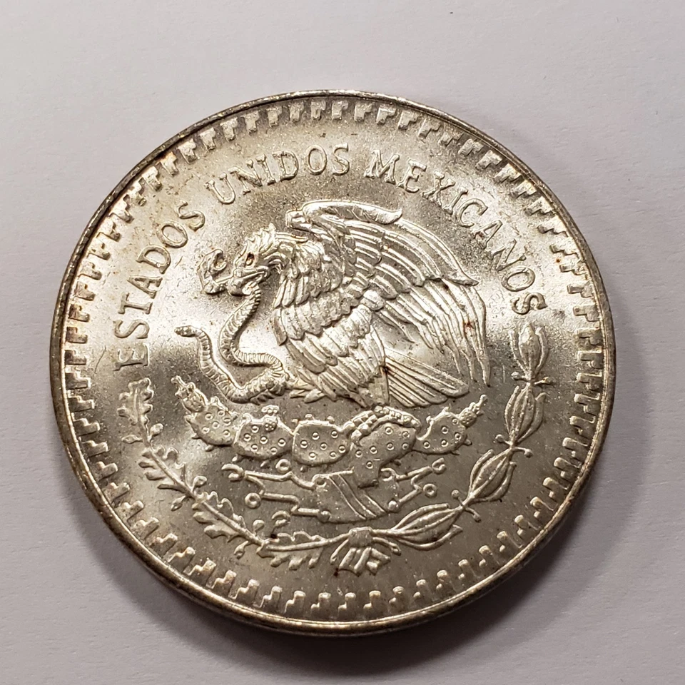 1988 Mo Mexico Libertad Onza 1 oz .999 Silver BU - Key Date - SKU-U2877 - Image 2 of 4