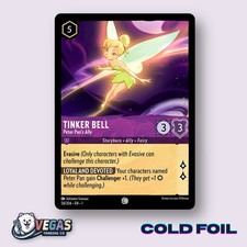 Tinker Bell Peter Pan's Ally 58/204 Foil Common First Chapter LP Disney Lorcana