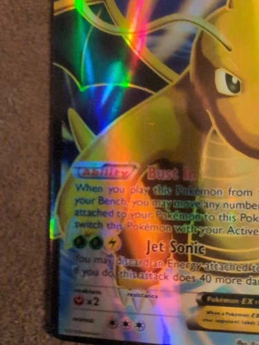 Dragonite EX (108 Full Art) 108/111 XY-Furious Fists Holo In Protective Sleeve - Picture 4 of 10