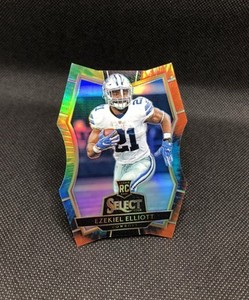 2016 Select Ezekiel Elliott /25 TIE-DYE PREMIER LEVEL Die- Cut PRIZM SSP RC #139