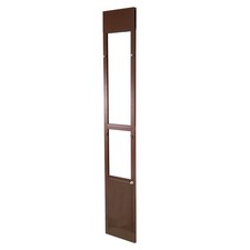 Dog Door for Sliding Glass Door, 75 7/8 to 80 11/16 in Adjustable Height, Alumin