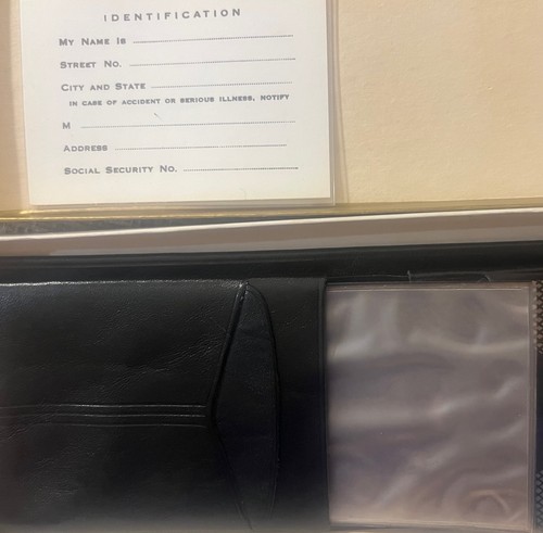 Portafoglio uomo vintage Carter nero vera pelle scatola originale e certificato di autenticità - Foto 13 di 15
