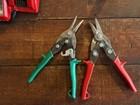 Set 2 Crescent WISS tin snips cutters M1X M2X Red Green