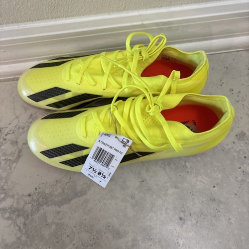 Scarpe da calcio Adidas X Crazyfast Pro FG Solar Energy Pack IG0601 da uomo taglia 7,5 - Foto 2 di 8