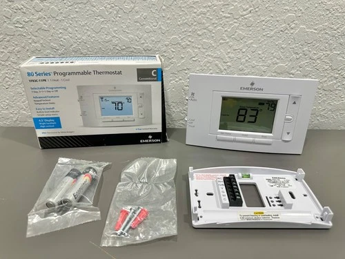 Emerson 1F83C-11PR Thermostat 80 Series Programmable 1 Hot & 1 Cold