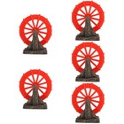 5 PCS Fish Tank Accessory Sculpture Aquarium Ornament Decorations