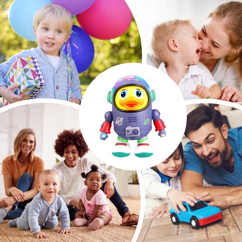 Dynamischer Rhythmus Berry Präsident LED ELECTRE Space Duck Walking Dancing Toy - Bild 10 von 11