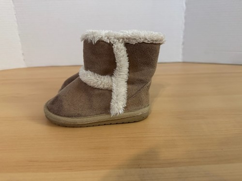 Teeny Toes Baby Boots Brown Size 4 - Picture 7 of 16