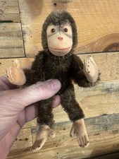 Vintage Steiff Jocko Brown Chimpanzee Monkey Mohair Jointed Germany No Tag 7  