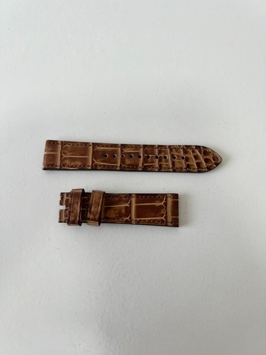 Burberry Brown Genuine Alligator Croc Embossed Leather Watch Strap Band