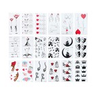 36sheets Valentines Tag Temporäre Aufkleber Einweg-Herz-Tattoo-Aufkleber-Party