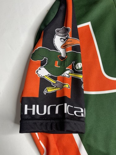 World Jerseys Mens Cycling jersey Sz M NCAA Miami Hurricanes The U - Picture 4 of 9