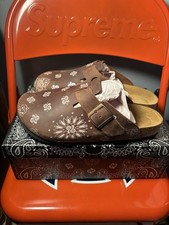 Bravest Studios London Mule Mocha Paisley Size 11 Brand New
