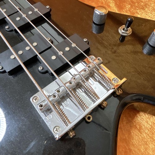 BC Rich Warlock Electric Bass Guitar Black Split Coil Player Grade - Picture 9 of 12